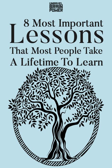 Are you willing to learn some of the most important lessons of your life? This article might just end up acting as a wake-up call and you will be able to take a long, hard look at your life and re-evaluate all your priorities. If you are reading this, take advantage of these 8 most important lessons that most people take a lifetime to learn: Life Teaches You Lessons Quotes, Lessons Taught By Life, Aha Moment, Self Love Journey, Important Life Lessons, Actions Speak Louder, Action Words, Lessons Learned In Life, Teaching Life