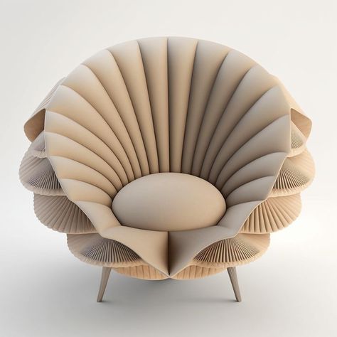 Water Furniture, Hotel Lobby Chairs, Shell Sofa, Shell Furniture, Designer Chair, Luxury Furniture Sofa, Furniture Design Sketches, Fantasy Furniture, Corner Sofa Design