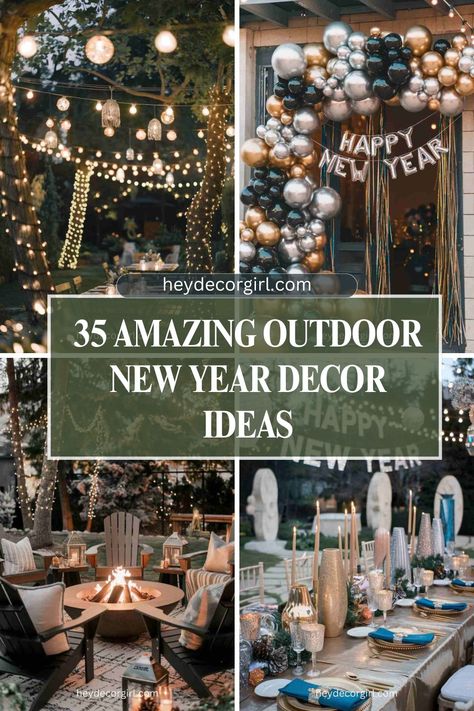 "Get ready to ring in the New Year with style! Explore 35 amazing outdoor New Year decor ideas to transform your space into a festive celebration. From sparkling lights and elegant garlands to unique DIY projects and cozy outdoor setups, these creative ideas will make your outdoor space the perfect place to welcome 2024. Whether you’re hosting a party or enjoying a quiet evening under the stars, find inspiration for every style and budget!"