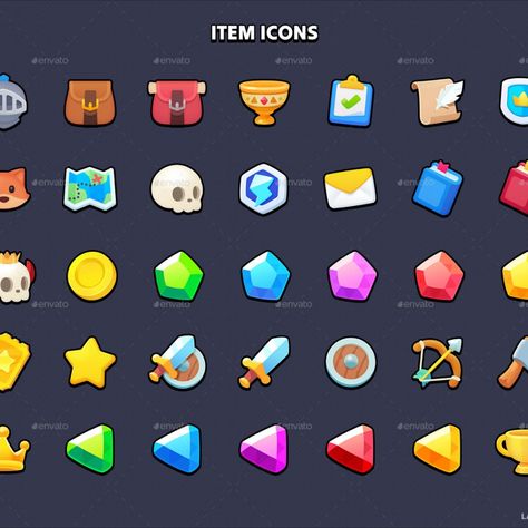 GUI - Casual Fantasy Fantasy Icon, Game Icon Design, Mobile Game Ui, Idle Game, Stars Icon, Simple Web Design, Sewing Station, Icon Game, Game Gui