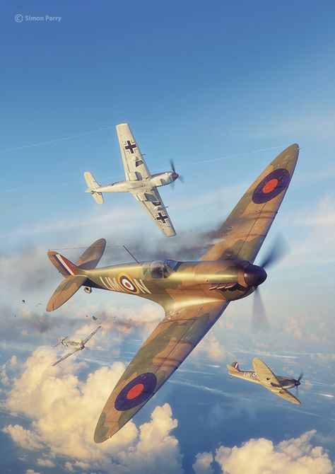 Battle of Britain, Combat Archive Vol.2 - August8th on Behance Spitfire Plane, Ww2 Fighter Planes, History Aesthetic, Avion Rc, Arte Pin Up, Plane Photography, Wwii Fighter Planes, Air Art, Wwii Airplane