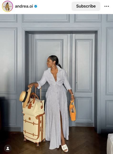 Classy Travel Outfit, Andrea Iyamah, Chic Dress Classy, Outfit Chic, Stylish Work Attire, Effortlessly Chic Outfits, Classy Dress Outfits, Classy Casual Outfits, Casual Chic Outfit