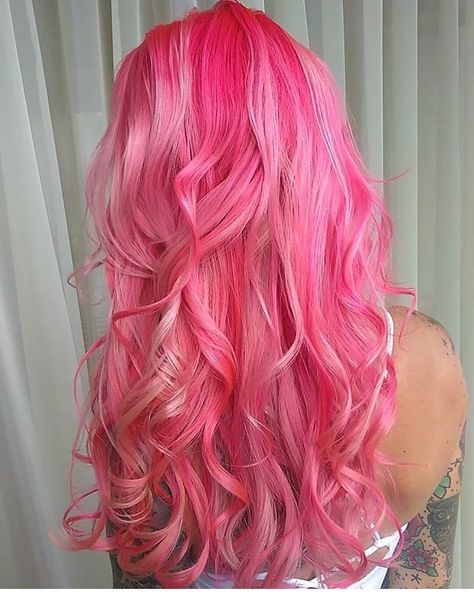 Pulp Riot Hair Color (@pulpriothair) on Instagram: “#NeonElectric... @theconfidentcolorist is the artist... Pulp Riot is the paint.” Bright Pink Hair Color, Wigs Pink, Dye Styles, Princess Hairstyle, Bright Pink Hair, Pulp Riot Hair Color, Hair Colorful, Awesome Hairstyles, Pink Blonde Hair