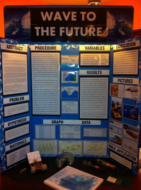 School Display Board, Winning Science Fair Projects, Science Fair Display Board, Middle School Science Fair Projects, Science Fair Board, Display Boards For School, Science Fair Projects Boards, Cool Science Fair Projects, Water Clock