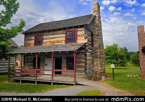 Log Cabin House at Old Bedford Village, PA great history!!!! Dog Trot House Plans, Dog Trot House, Old Log Cabin, Log Cabin House, Small Cabins, Old Cabins, Log Cabin Ideas, Small Log Cabin, Cabin House