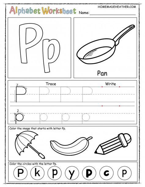 Letter A Worksheets For Preschool Free, Letter P Worksheets Kindergarten, Letter P Printables Free, Letter P For Preschoolers, Letter P Preschool Activities, P Is For, Letter P Worksheets For Preschool, P Worksheets For Preschool, Letter P Activities For Preschool