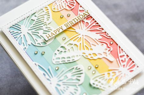 The Stamping Blok | Just Add Ink | JAI #547 Inspiration Challenge | Stampin' Up! Brilliant Wings Dies | Rochelle Blok Ink Challenge, Butterfly Birthday Cards, Fun Wreath, Butterfly Birthday, Friends Happy, Card Making Tutorials, Butterfly Cards, Easter Fun, Easter Wreaths