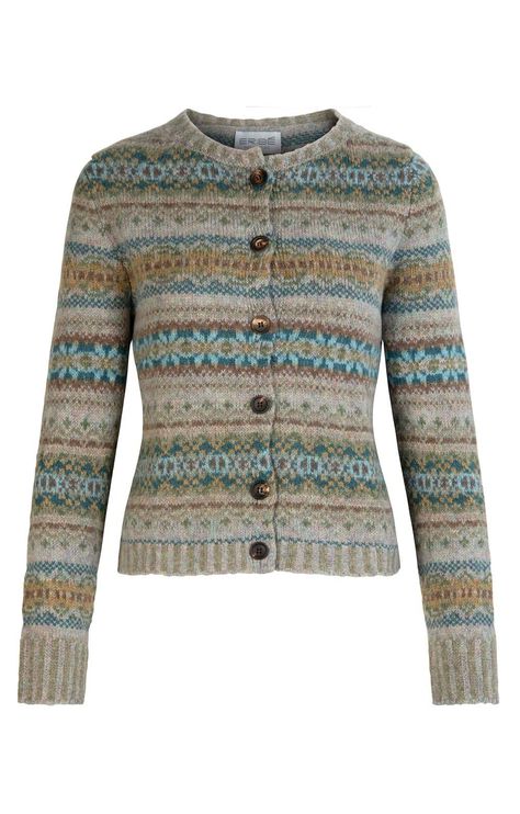 Westray Fairisle Cardigan - House of Bruar House Of Bruar Women, House Of Bruar, Fairisle Cardigan, Shetland Wool, Fair Isle Knitting, In The Winter, Knitting Inspiration, Wool Cardigan, Knitwear Women