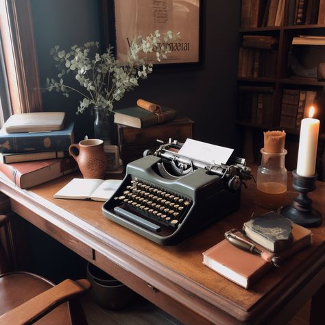 Commonplace Books: A Tool for Writers – Commonplace Corner Writing Space Inspiration, Writer Studio, Writing Methods, Writer's Office, Writers Desk, Writing Aesthetic, Writing Corner, Art Studio Room, Aspiring Writer