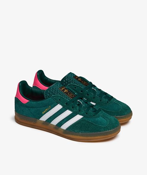 The GAZELLE INDOOR W model  from the brand   adidas  which is part of the FA2023 collection , has arrived || is now available at . Retro Adidas Shoes, Adidas Gazelle Green, Women's Handball, Adidas Samba Og, Adidas Sneakers Women, Baskets Adidas, Adidas Shoes Women, Sneakers Adidas, Adidas Gazelle Sneaker