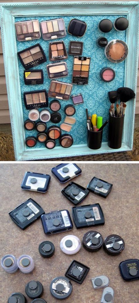 Creative Lifestyles | Organize Your Home Diy Makeup Organizer, Makeup Bathroom, Make Up Diy, Penyimpanan Makeup, Diy Makeup Storage, Diy Organizer, Makeup Organization Diy, Diy Simple, Organization Diy