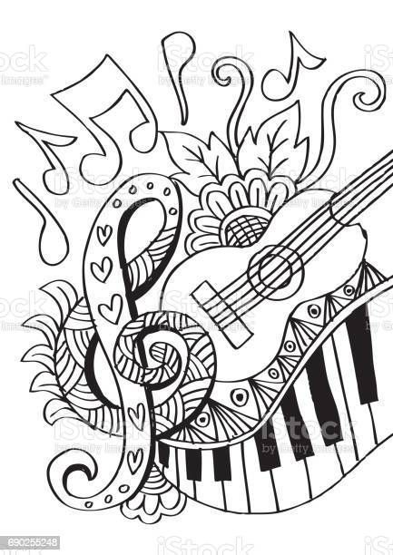 Background Guitar, Guitar Doodle, Optical Illusion Tattoos, Illusion Tattoos, Music Notes Art, Optical Illusion Drawing, Eyeball Art, Sheet Music Art, Music Background