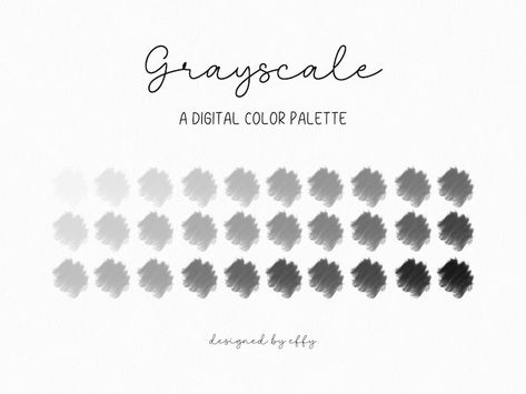 Digital Color Palette, Trendy Color Palette, Color Palette Procreate, Procreate Ipad, Color Palette Design, Paint Palette, Trendy Colors, Jpg File, Color Palettes