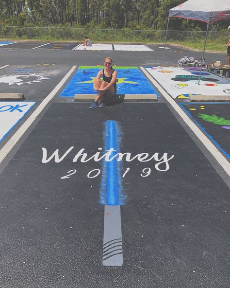 Star Wars Senior Parking Spot, Star Wars Parking Spot Painting, How To Paint Senior Parking Space, Parking Curb Painting High School, Senior Parking Spots 2025, High School Painted Parking Spots, Parking Space Ideas, Senior Parking Spaces Funny, Chalking Senior Parking Spots