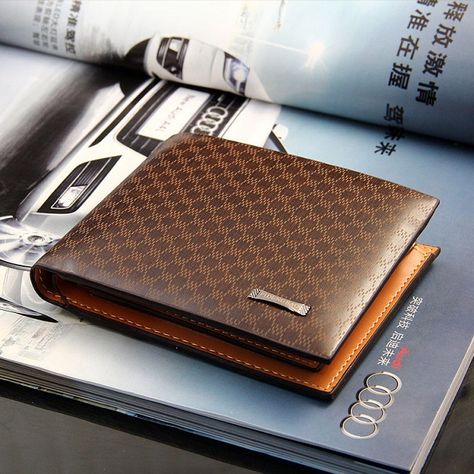 Luxury Wallets Designer Card Holder, Leather Wallet Design, Card Holder Purse, Man Purse, Pockets Fashion, Rfid Wallet, Pu Leather Wallet, Best Wallet, Luxury Wallet