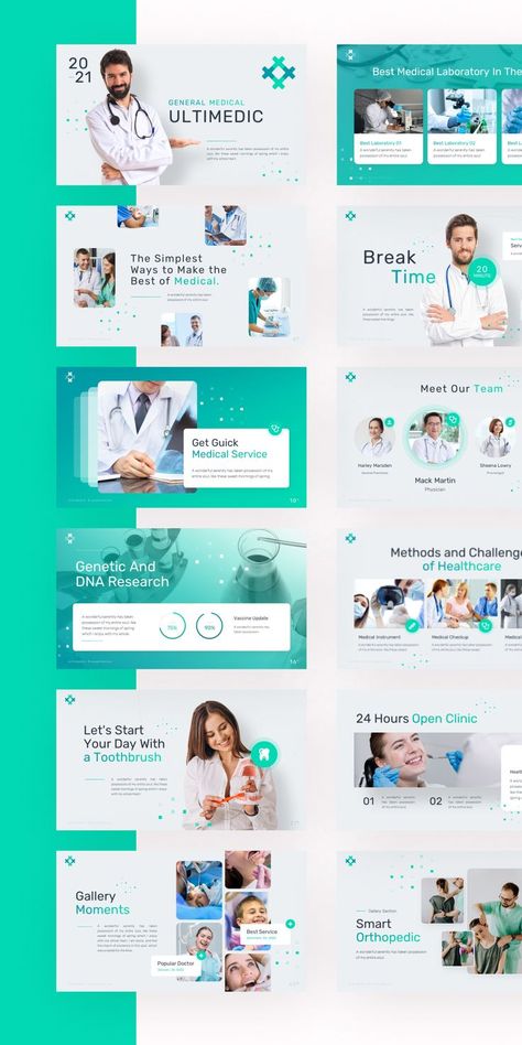 Medical Professional PowerPoint Template Presentation Template Design, Medical Powerpoint, Ppt Template Design, Infographic Inspiration, Chart Infographic, Business Fonts, Powerpoint Slide Designs, Infographic Elements, Presentation Design Layout