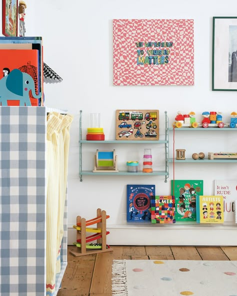 I Pepped Up IKEA's Plain Wood Crib With Basic Hardware Store Materials Ikea Crib Hack, Small Toddler Room, Sniglar Crib, Small Toddler Rooms, Colourful Playroom, Ikea Kids Storage, Ikea Kids Playroom, Ikea Sniglar Crib, Ikea Crib