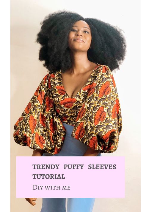 Sew Puff Sleeve Top, Puffy Sleeve Blouse Pattern, Puffy Sleeve Top Pattern, Puff Sleeve Shirt Pattern, How To Sew Puff Sleeves Tutorials, Diy Puffy Sleeves, Puffy Sleeve Dress Pattern, Sew Puffy Sleeves, How To Sew Puffy Sleeves