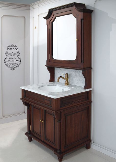 Titanic Bathroom, Vanity Remodel, Carving Furniture, Bathroom Vanity Remodel, Bath Trends, Wood Carving Furniture, Miniature Ideas, Spring City, The Titanic