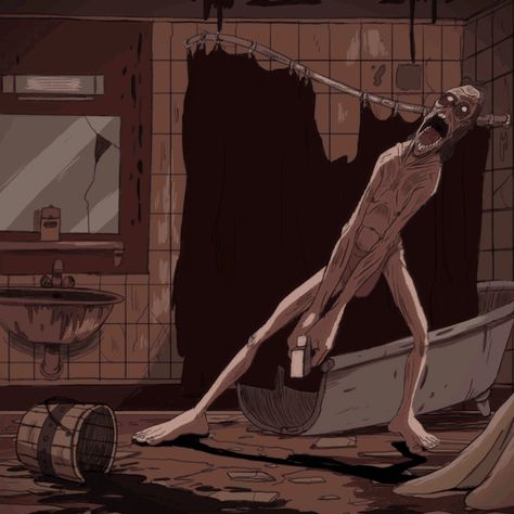 Dark Animation, Creepy Illustration, Horror Animation, Horror Gif, Animation Reference, Scary Art, Creepy Art, Arte Fantasy, 2d Animation