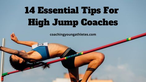 High Jump Exercises, Junior High Track Workouts, High Jump Tips, High Jump Drills, Middle School Track Workouts, High Jump Workouts, High Jump Track, Cross Country Motivation, Track Workout Training