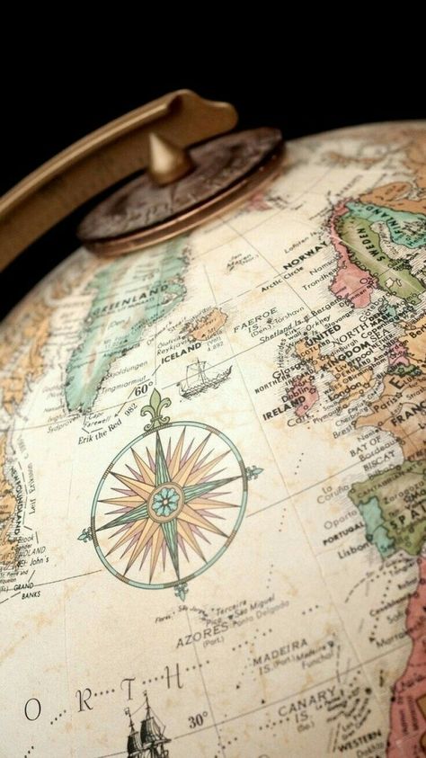 Wallpaper Earth, Map Wallpaper, Travel Wallpaper, World Globe, Trendy Wallpaper, Travel Maps, Aesthetic Vintage, Travel Aesthetic, Aesthetic Photography