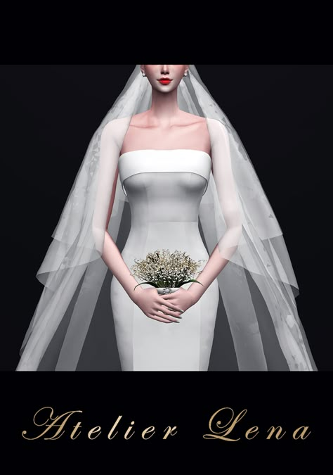 [Atelier Lena] Two Veil | Atelier Lena on Patreon Sims 4 Cc Clothes Wedding Veil, Ts4 Cc Patreon Wedding Dress, Ts4 Wedding Veil, Sims 4 Wedding Dress Veil, Sims 4 Cc Wedding Veil Patreon, Sims4 Cc Wedding Veil, Sims 4 Cc Wedding Viel, Sims 4 Wedding Accessories Cc, Sims4 Wedding Veil