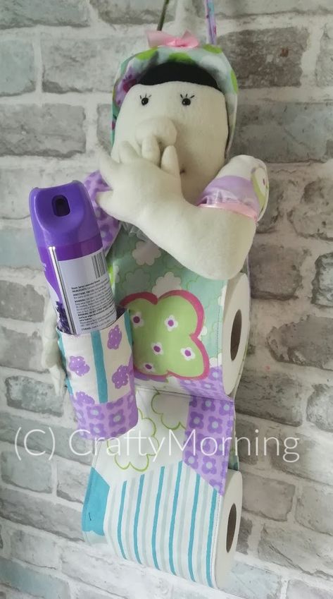 Funny Toilet Paper Roll & Air Freshener Lady Holder - Crafty Morning Leprechaun Craft Template, Funny Toilet Paper Holder, Diy Toilet Paper Holder, Leprechaun Craft, Toilet Paper Humor, Funny Lady, Duck Crafts, Crafty Morning, Toilet Paper Roll Holder