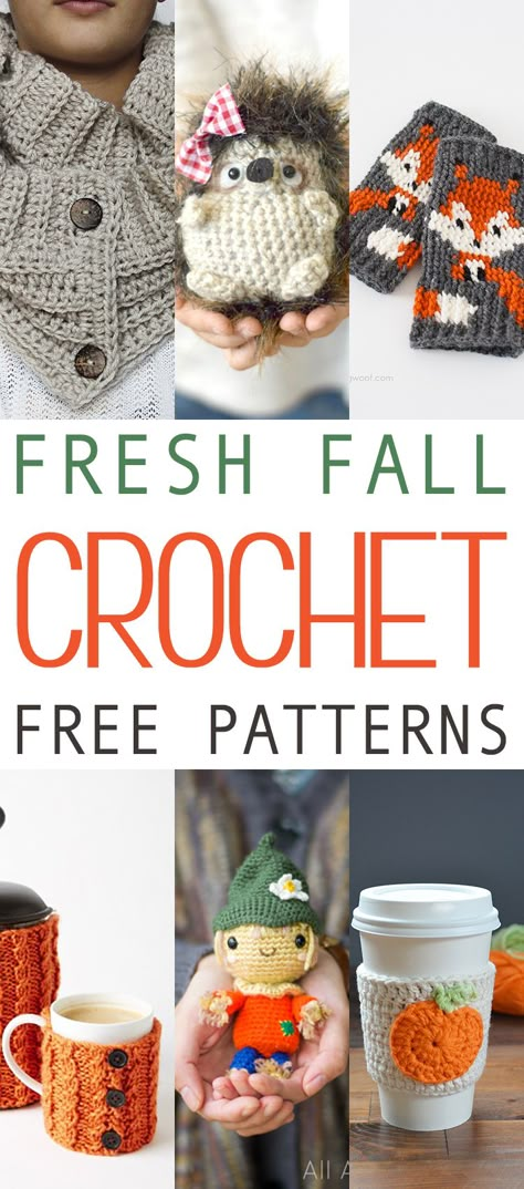 Christmas Crochet Ornaments, Crochet Ornaments Free Pattern, Crochet Free Patterns, Fall Crochet Patterns, Fall Crochet, Cottage Market, Crochet Ornaments, Crochet Fall, Holiday Crochet