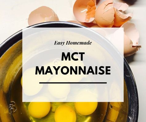 Mct Oil Recipes, Himalayan Rock Salt, Mayonnaise Recipe, Abs Fast, Homemade Mayonnaise, Fast Abs, Food Combining, Egg Yolks, Wine Vinegar