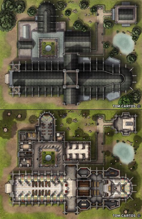 Mansion Battlemap Dnd, Cathedral Map Dnd, Dnd Chapel Map, Dnd Church Map, Cathedral Battlemap, Church Battlemap, Dnd Castle Map, Dungeon Battlemap, City Battlemap