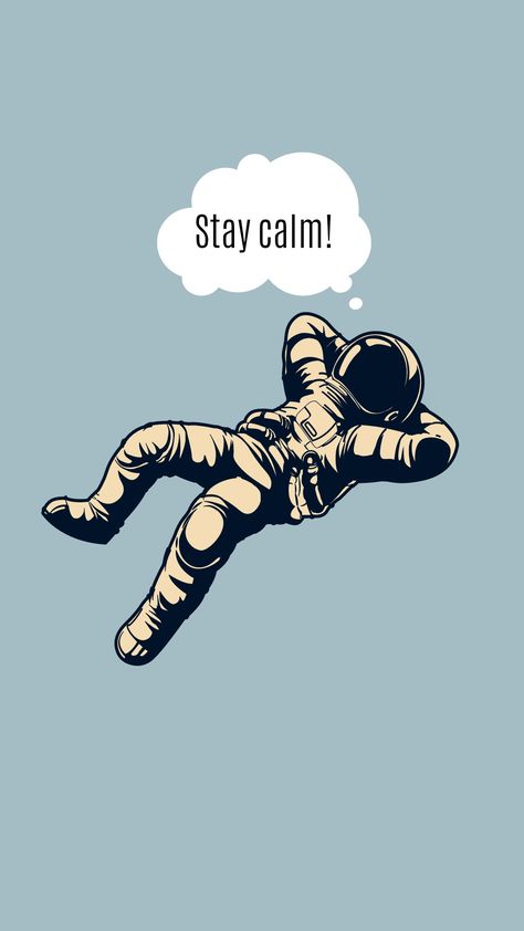 Light blue wallpaper, stay clam, astronaut. Stay Calm Wallpaper, Calm Down Wallpaper, Calming Wallpaper, Calm Wallpaper, Butter Biscuits, Beautiful Art Pictures, Stay Calm, Art Pictures, Beautiful Art