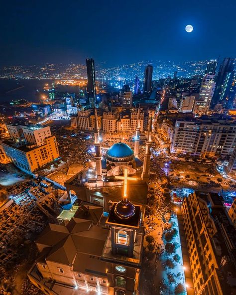 Architecture of a Revolution: A look at Lebanon’s ongoing political crises – RTF | Rethinking The Future Lebanon Culture, Beirut Lebanon, Beirut, Utrecht, City Skyline, Lebanon, Luxury Travel, Breathtaking Views, At Night