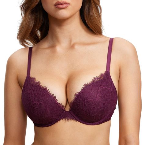 Super Push Up, Bra Image, Deep V Dress, Cute Bras, Soft Cup Bra, Everyday Bra, Padded Bra, Plunge Bra, Padded Bras