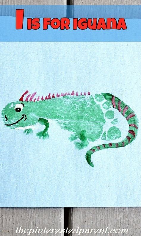 Jungle Crafts For Infants, Footprint Animals, I Is For Iguana, Baby Footprint Crafts, Nanny Ideas, Jungle Animal Art, Animals Crafts, Animal Footprints, Footprint Craft