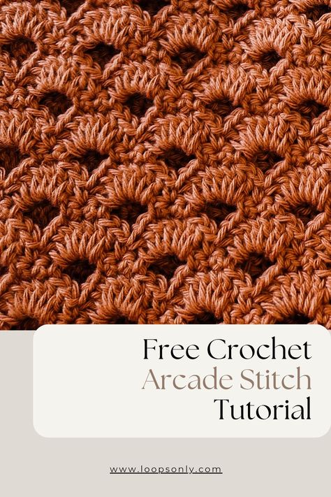 Arcade Stitch, Stitch Tutorial, Easy Stitch, Crochet Tutorials, I Will Show You, How To Crochet, Crochet Tutorial, Ravelry, My Website