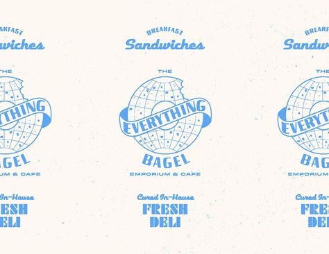 Bagel Tattoo, Bagel Branding, Bagel Shop Design, Bagel Logo, Deli Logo, Bagel Store, Pizza Bagel, Fun Restaurant, Bagel Cafe