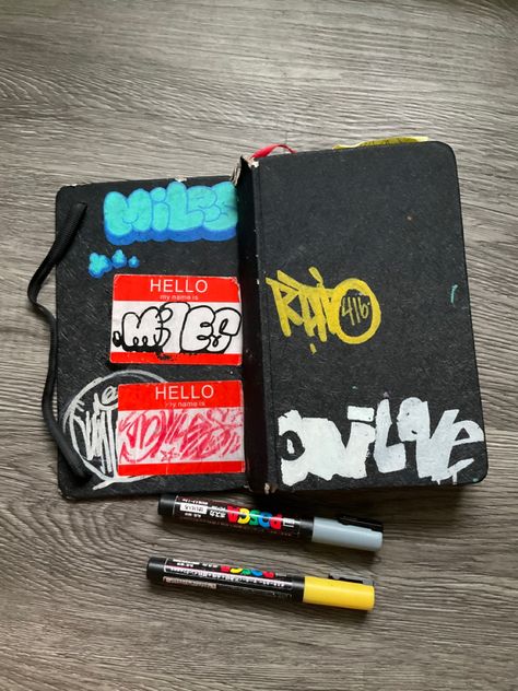 Miles Graffiti, Miles Notebook, Miles Sketchbook, Graffiti Sketchbook Cover, Miles Morales Notebook, Graffiti Book Cover, Graffiti Magazine, Graffiti Slaps, Graffiti Blackbook Sketches