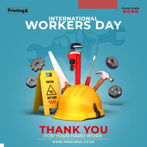 Happy International Workers' Day! Thank you to everyone who works hard to make the world tick. And to those who are working even today, an extra thanks to you!😊 #LabourDay #InternationalWorkersDay #printingx #workersday2024 #wordhard #printingcompany International Workers Day, Workers Day, Ticks, Thank You, Labour Day, It Works