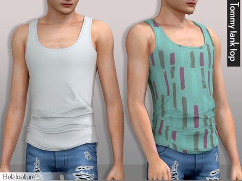 Sims 4 Cc Men Tank Top, Sims 4 Cc Tank Top Male, Sims 4 Tank Top Cc, Sims 4 Tank Top, Male Sims, Sims 4 Cc Hair, Tight Tank Top, Jake Webber, Cc Mods