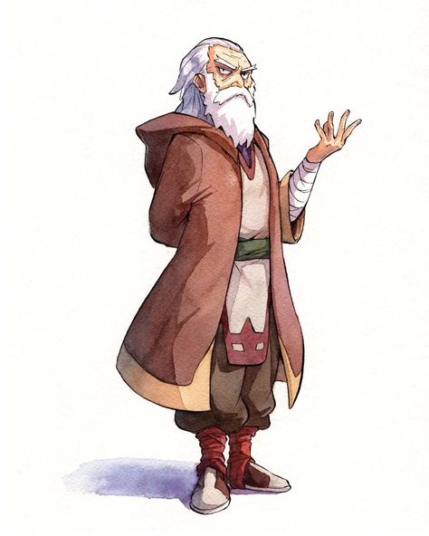 Monk Dnd, Old Monk, Costume Design Sketch, Game Character Design, Anime Drawings Tutorials, Character Design Male, Character Creation, Dnd Characters, Old Man