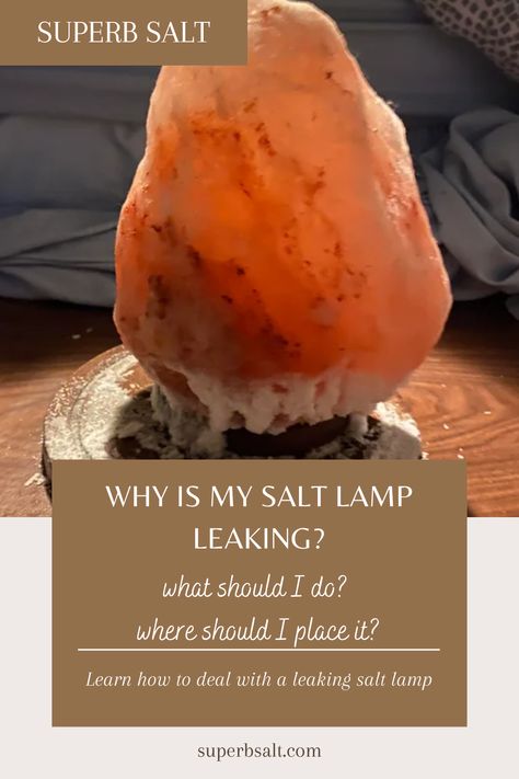 If you have a Himalayan salt lamp you may have noticed it leaking, or more affectionately known as ‘crying’. So why is my Himalayan salt lamp wet? Some people also ask, why is my lamp shedding salt? And others ask how do I stop my salt lamp from leaking? The good news is that this is perfectly normal. But there are a few things you can do to try to lessen it. Salt Lamp Decor, Himalayan Lamp, Salt Lamp Benefits, Pink Himalayan Salt Lamp, Rock Lamp, Salt Therapy, Salt Rock Lamp, Himalayan Sea Salt, Salt And Light