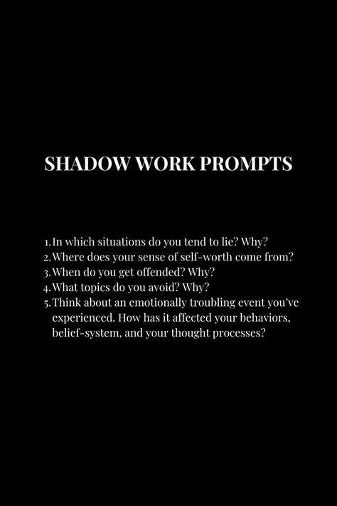 Self Therapy Journaling, Deep Shadow Work, Therapy Journaling, Shadow Work Prompts, Shadow Work Journal Prompts, Work Journal Prompts, Spiritual Awakening Higher Consciousness, Shadow Work Spiritual, Shadow Work Journal