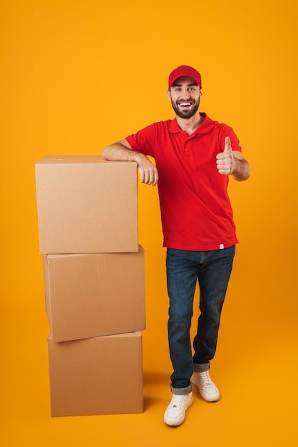 Red Uniform, Delivery Guy, Game Of Thrones Cosplay, Amazon Delivery, Thumb Up, Food Graphic Design, Key Visual, Professional Portrait, Drawings Simple