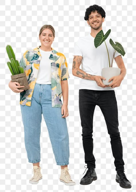 Planting Reference Pose, Holding Plant Pose, Person Standing Holding Something Reference, Holding Pot Reference, Holding Plant Reference, Person Holding Plant Reference, Person Holding Potted Plant Reference, People Planting Trees, Plants Growing Out Of People Art