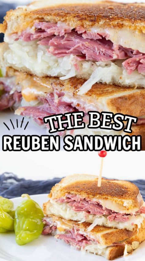 Corn Beef Reuben Sandwich, Best Reuben Sandwich, Rachel Sandwich, Classic Reuben Sandwich, Reuben Recipe, Reuben Sandwich Recipe, Reuben Sandwich Classic, Reuben Sandwiches, Homemade Corned Beef