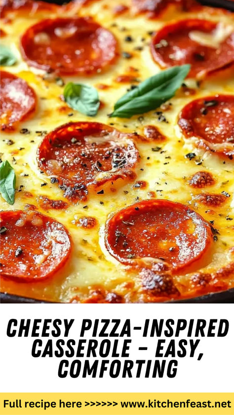 This Cheesy Pizza Casserole combines all your favorite pizza flavors in an easy-to-make, family-friendly dish. Perfect for busy weeknights! Grilled Tandoori Chicken, Pizza Casserole Recipe, Pizza Quiche, Pizza Hot, Hot Cross Buns Recipe, Cheesy Pizza, Supreme Pizza, Ground Italian Sausage, Cheeseburger Casserole