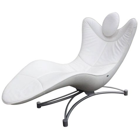 Designer De Sede 151 White Leather Recliner Armchair Chaise | 1stdibs.com Small Leather Chairs, Comfy Sofa Chair, White Leather Armchair, Couch Sets, White Leather Chair, Cottage Style Interiors, Beach Chair With Canopy, Best Leather Sofa, White Armchair