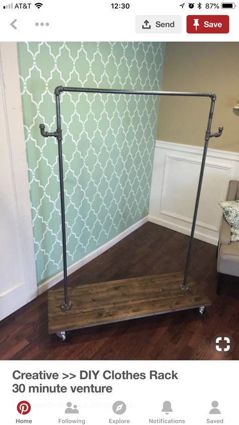 Diy Clothing Rack, Diy Clothes Rack, Web Images, Laundry Storage, Diy Clothing, Room Storage, Clothes Rack, Storage Room, Cheap Home Decor