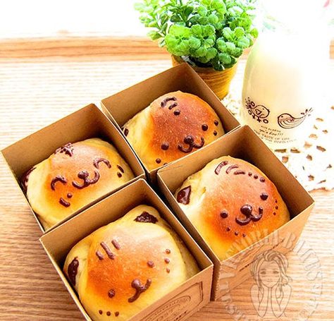 Anpan Recipe, Custard Bread, Japanese Bakery, Kek Lapis, Japanese Bread, Japanese Treats, Baking Buns, Bread Shaping, Sweet Buns